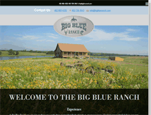 Tablet Screenshot of bigblueranch.com